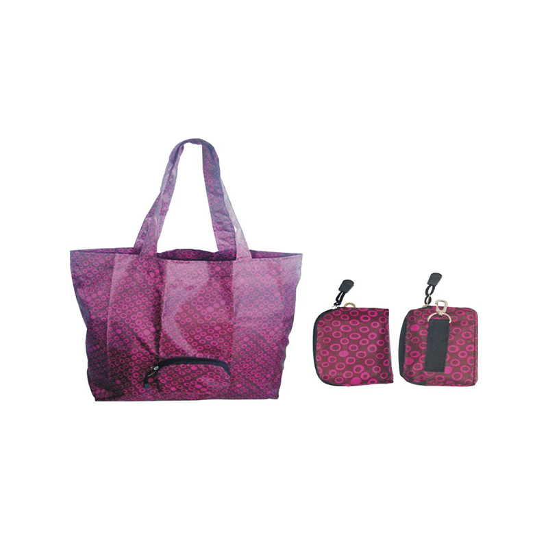 JS-SP003-Borsa per la spesa pieghevole in poliestere